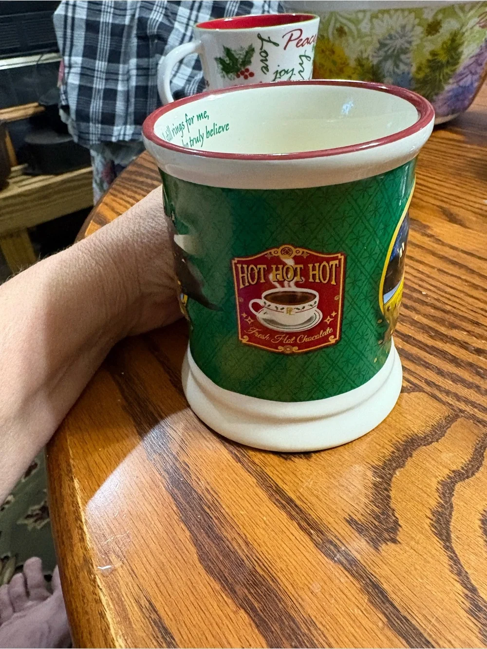 Polar Express Hot Chocolate Believe Ticket 3D Raised Design Coffee Mug Cup Train